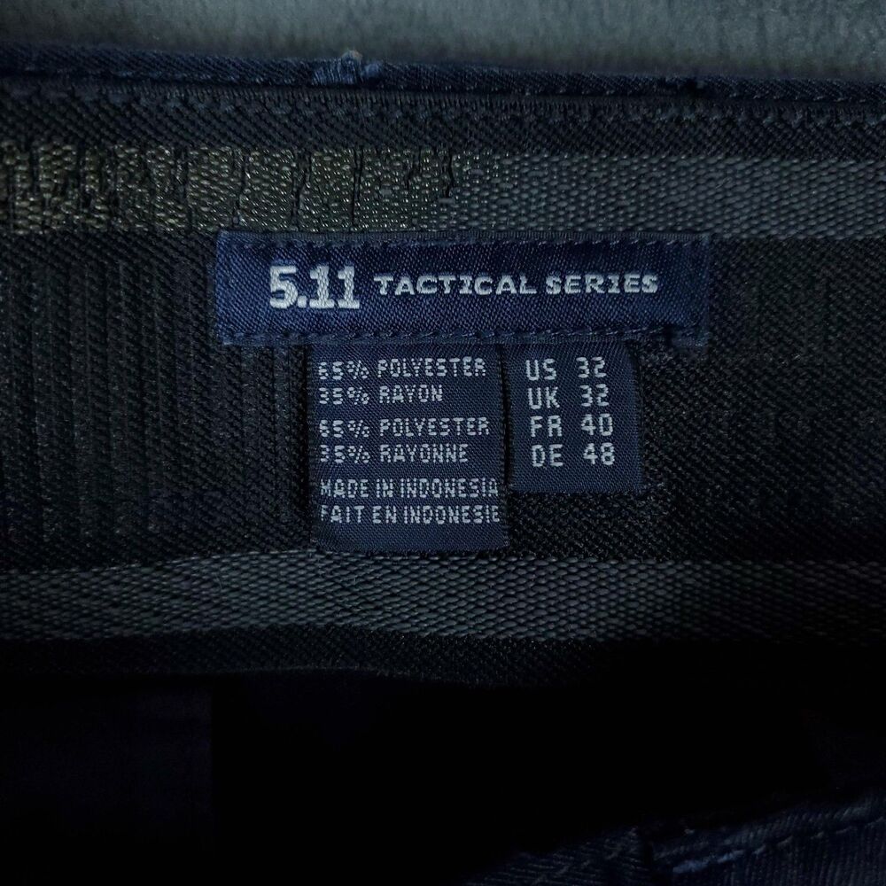 5.11 Tactical Pants Mens 32x34 Cargo Navy Blue Workwear Utility Pockets Uniform - Picture 2 of 15